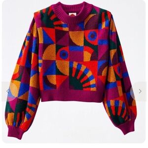 FARM Rio Graphic Toucans Sweater